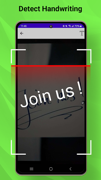 Detect handwriting from a phone camera
