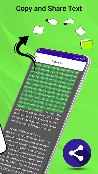 Save handwriting as text or PDF